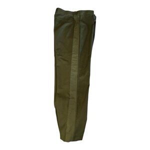 COS Mens Tux Stripe Pant~Size EUR 52/US 42~Green Flat Front Cotton Trousers